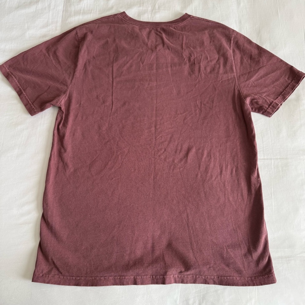 Brandy Melville Burgandy T-Shirt - Picture 3 of 3